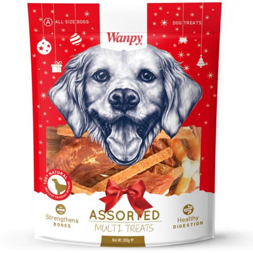 Wanpy Christmas Dog Pack Multi mešani priboljški 300g